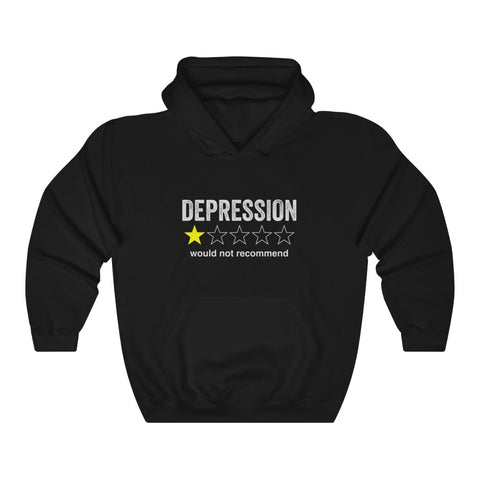 DEPRESSION: ONE STAR — Unisex Heavy Blend™ Hooded Sweatshirt