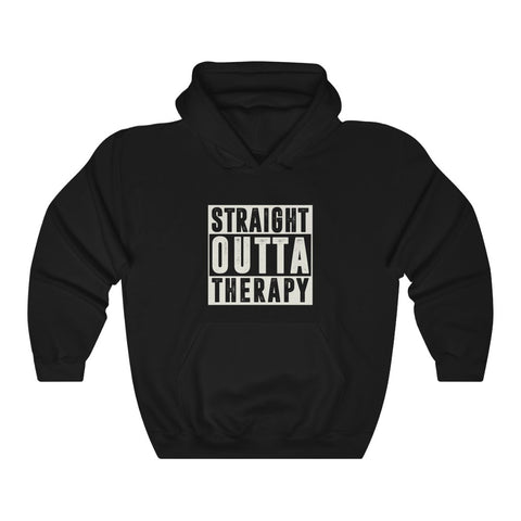 STRAIGHT OUTTA THERAPY — Unisex Heavy Blend™ Hooded Sweatshirt